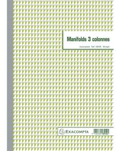 Photo Cahier autocopiant Dupli - 3 Colonnes - 297 x 210 mm EXACOMPTA Couverture
