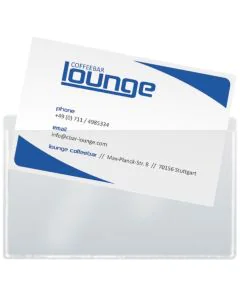 Photo Pochettes autocollantes pour cartes de visite - 90 x 55 mm SIGEL 