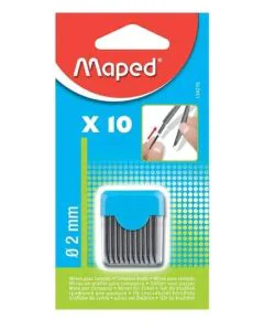 MAPED : Lot de 10 Mines de compas - 2 mm Dessin image