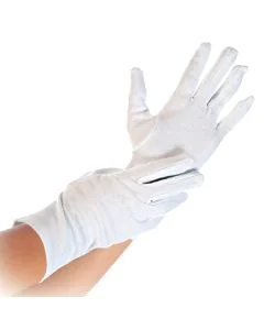Gants en coton - Blanc Taille M : HYGOSTAR Image