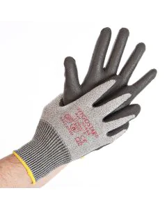 Gants de travail anti-coupure - Taille XL - Gris/Noir : HYGOSTAR Cut Safe Modèle