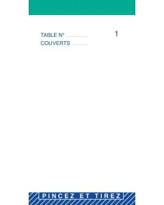 Bloc MAITRE D'HOTEL Commande Restaurant - 150 x 85 mm 2233 ELVE Modèle