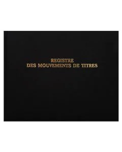 EXACOMPTA : Registre Mouvements de Titres 91E