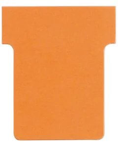 NOBO : Lot de 100 Fiches T - Indice 1.5 / 45 mm - Orange Visuel