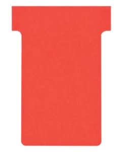 Fiches T - Indice 2 / 60 mm - Rouge : NOBO Lot de 100 Modèle