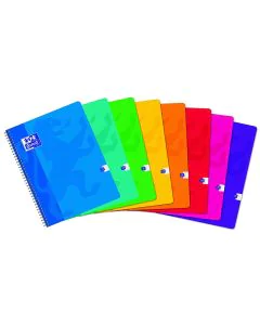 Photo Cahier à spirale - 100 pages - 240 x 320 mm : OXFORD assortiment