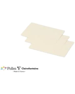 Photo POLLEN : Carte de papier Ivoire irisé - Format 70 x 95 mm 11288C