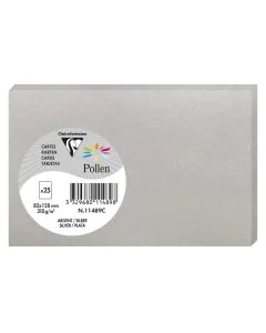 Photo Carte en papier POLLEN  82 x 128 mm - Argent (Carterie et loisirs créatifs) 11489C 