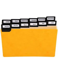 Photo Guides alphabétiques - Pour fiches 105 x 148 mm - Format Paysage EXACOMPTA Lot de 24 Image