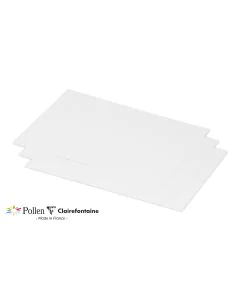 Photo Lot de 25 Cartes en papier - C5 158 x 222 mm - Blanc CLAIREFONTAINE Pollen
