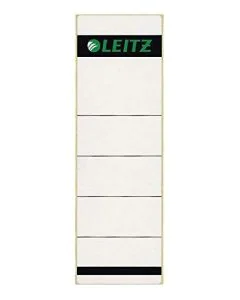 Photo Etiquettes Dos de classeur - 61 x 192 mm - Gris : LEITZ Lot de 100 - 1642-10-85