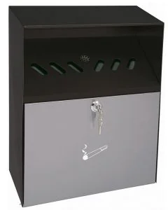 Photo Cendrier mural toit pluie Zone fumeurs 17038112 WEDO