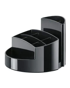 Photo Pot à crayons 9 compartiments RONDO - Noir : HAN 17460-13