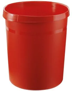 Photo Corbeille à papier 18 litres Rouge HAN Grip 18190-17