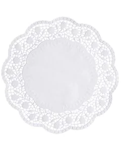 Photo Napperon en papier - Rond - 300 mm - Blanc PAP STAR