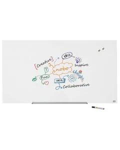 Photo Tableau magnétique en verre - Blanc - 1260 x 711 mm : NOBO Diamond 1905177