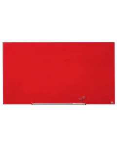 Photo Tableau magnétique en verre - Rouge - 1260 x 711 mm : NOBO Diamond 1905185