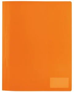 Photo Chemise à lamelles A4 en PP translucide - Orange HERMA