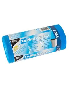 Grands sacs poubelle - 120 litres - Bleu STARPAK