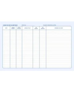 Photo Carnet de bord véhicule Suivi kilométrique 297 x 210 mm ELVE 2094 modèle