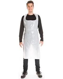 Photo ablier étanche à bavette - 35 microns - Blanc - 700 x 1250 mm HYGONORM Image