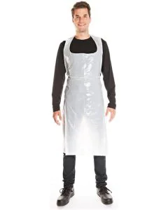 Photo Tablier étanche à bavette - 33 microns - Blanc - 750 x 1250 mm HYGONORM Image