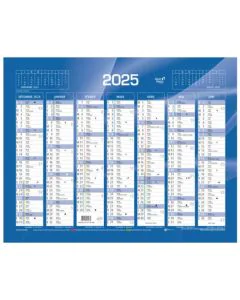 Calendrier de Banque 2025 - 550 x 405 mm QUO VADIS 238025Q Décembre à Juin