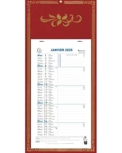 Calendrier mensuel 2025 mural - 19 x 41 cm EXACOMPTA Skytos