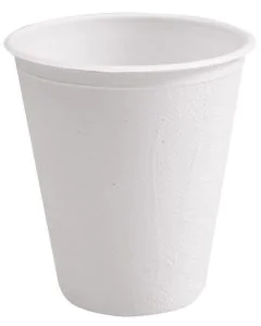 Gobelets jetables en canne à sucre - 0,20 L - Blanc NATURE STAR