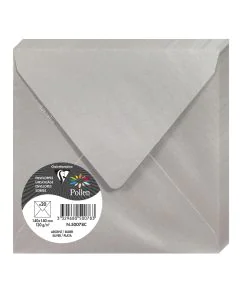 Photo Enveloppe POLLEN Argent Format  140 x 140 mm 50078C