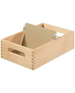 Photo Bac en bois pour fiches - Format A6 - Paysage - 900 fiches : HAN 506-0