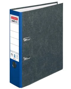 Photo Classeur à levier - Dos de 80 mm couleur Bleu : HERLITZ Max.file 5171400