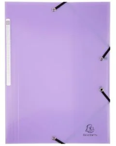 Photo Chemise A4 à élastiques en PP - Mauve EXACOMPTA Chromaline Pastel