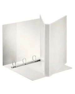 Photo Classeur personnalisable avec 3 Pochettes - Blanc - 4 anneaux de 20 mm : ESSELTE