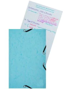 Photo Chemise à 3 rabats - 125 x 200 mm - Avec 25 fiches bristol - Assortiment EXACOMPTA Aquarel