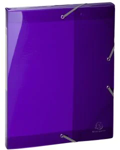 Photo Boîte de classement à élastiques - Dos 25 mm - Violet EXACOMPTA Iderama Image