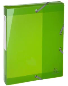 Photo Boîte de classement à élastiques - Dos 40 mm - Vert Anis EXACOMPTA Iderama Image