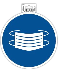 Photo Panneau adhésif - Masque obligatoire - Bleu EXACOMPTA