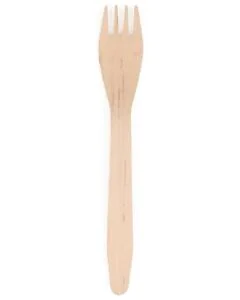 Fourchettes jetables en bois PAP STAR Pure  Lot de 25