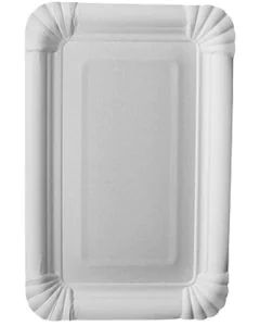 Assiette jetable en carton - 130 x 200 mm PAP STAR Pure
