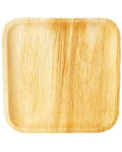 Assiette jetable en feuilles de palme - 255 x 255 mm PAP STAR Pure