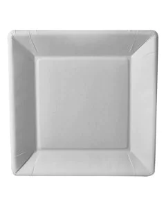 Assiette jetable en carton - 225 x 225 mm PAP STAR Pure