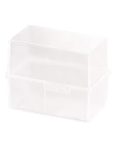 Photo Boite pour fiches en plastique - Format A7 - Blanc translucide : HAN 977-63 