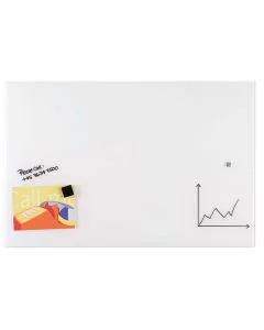 Photo Tableau design en verre - Blanc - 1000 x 650 mm : FRANKEN GTL456009