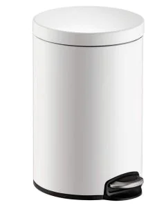 Photo Poubelle à pédale Classic - 12 litres - Blanc : HELIT H2403505