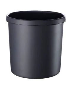 Photo Corbeille à papier ininflammable - 12 litres Noir : HELIT H6106395