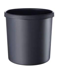 Photo Corbeille à papier ininflammable - 18 litres Noir : HELIT H6106495