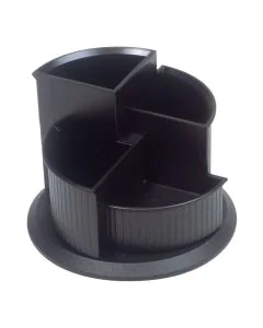 Photo Pot à crayons rotatif - Linear - Noir : HELIT H6390595