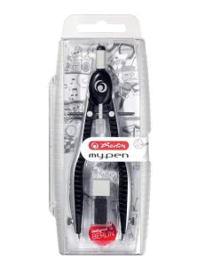 Photo Compas à réglage rapide - My pen - Noir/Gris : HERLITZ  11122322