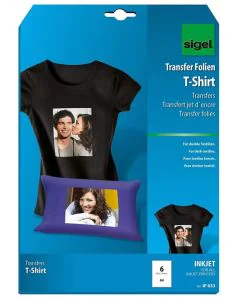Photo SIGEL IP653 : Lot de 6 films transfert tee shirts - Blanc - 250 microns